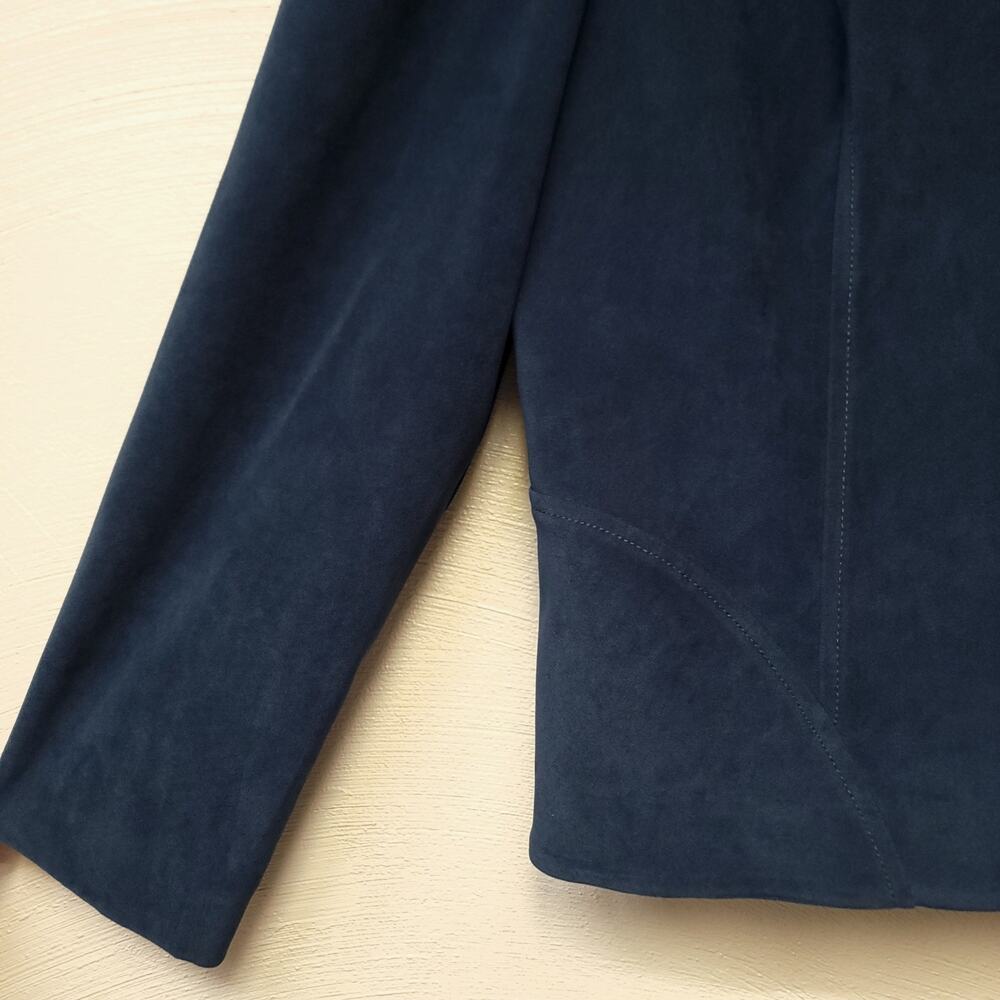 Vintage Leslie Fay Blazer 90s Size 12 Women Suit Jacket Button Down Shoulder Pad - Picture 4 of 10